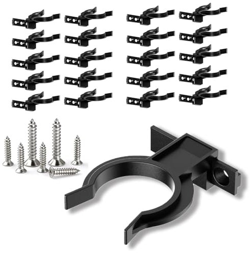 20 Pezzi Ganci per Zoccolo Cucina Fissaggio per Battiscopa Clip da Clip per Battiscopa da Cucina di Diametro 26mm per Divani Tavoli Armadi e Letto (20 clips, 60 ongles)