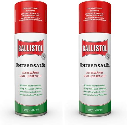 Ballistol Universalöl Spray 200 ml (Packung mit 2)