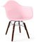 Iconik Interior Scandinavian Style Chaises Enfant - Design Scandinave - Pieds en Bois Foncé - Nordika Rose