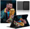 Fútbol Funda para Lenovo Tab M11 2024 11,Carcasa TPU Silicona Función de Soporte Cubierta Protectora Delgada Plegable con Soccer Fútbol Estrella 10 Patrón Diseño Tablet Case,Patrón
