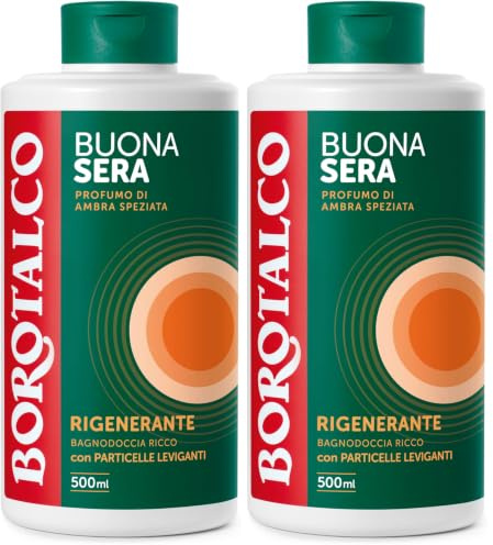 Borotalco - Duschbad Buonasera regenerierend 500 ml (Packung mit 2)