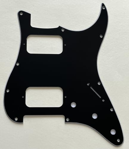 Schlagbrett für kompatible Double Fat HH Strat Humbucker Style Gitarre, 3-lagig, schwarz