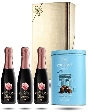 Bottega Amore, Mini Moscato Sweet Sparkling Wine & Truffles Gift Set