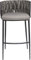 Kare Design Barhocker Cheerio, eleganter Hocker für Bartresen, minimalistischer Barstuhl in dezentem Grau, (HxBxT) 100 x 54 x 52 cm