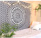 THE ART BOX Indie Wandteppich Baumwolle Mandala Wandbehang Deko Teppich Aesthetic Room Decor Dekoration Wohnzimmer Indische Tücher Schlafzimmer Deko, Grau und Weiß, 210x230 Cm