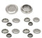 Anyasen 20 pcs Rejilla de ventilación Rejilla ventilacion de acero inoxidable Rejilla Redonda modelo de ventilación cubrir Rejilla de Aire con Malla Agujero para armario de cocina (19mm)