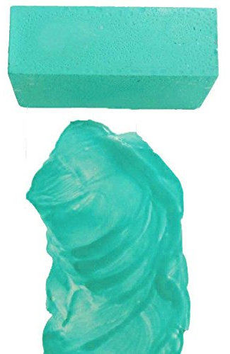 Encaustic Wachsfarbe, Künstlerwachs, großer Block 75x26x26 mm, 60 ml (Mint)