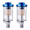 ANCLLO 2 pz Separatore d'acqua ad aria compressa da 1/4 pollici, mini filtro dell'aria per pistola Kompressor e altri strumenti pneumatici filtro vernice accessorio blu
