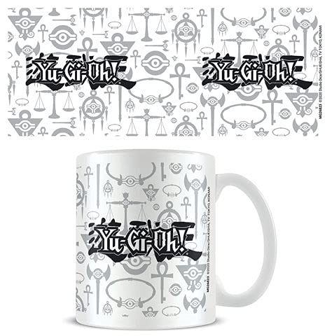 empireposter Yu-Gi-Oh! - Logo B&W - Keramik Tasse - Größe Ø8,5 H9,5 cm