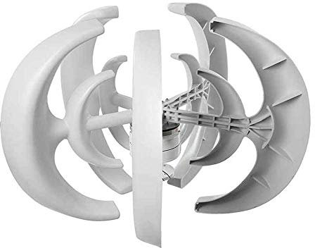 RUXMY Turbine eoliche 8000W, Kit generatore di energia eolica ASSE Verticale 12V/24V Generatore di Turbine eoliche a 5 Pale Generatore Impermeabile ad Alta Potenza