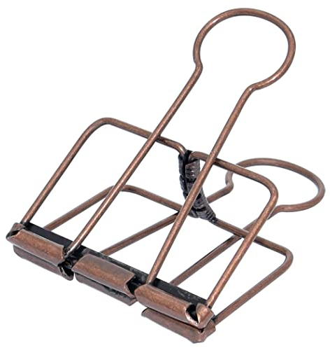 Extra große Binder-Clips, 5,1 cm, große Papierklemmen, Kupfer, für Büro, Schule, Zubehör (15 Stück)