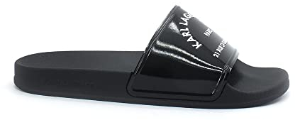 KARL LAGERFELD Kondo Shine Maison Karl Ciabatta Black Rubber KL80909 39