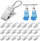 YIXISI 85 Stück Edelstahl Vorhang Clips Metall Hängenden Haken, Vorhang Clips mit Haken, Duschvorhanghaken Clips, Vorhänge-Clips, für Schlafzimmer, Badezimmer, Heimdekoration, Silber