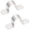 TOP-VIGOR 2Pcs 25mm(1) Rigid Pipe Strap, 2 Holes Tube Straps 304 Stainless Steel U Bracket Tension Tube Clip Clamp for Pipe Fixing