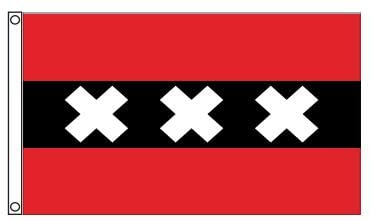 Stormflag Amsterdam Flagge 90x150cm Amsterdam Fahne 3x5ft Polyester 90g mit flaggen Top Qualität