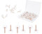 100pcs Thumb Tacks, Rose Gold Flat Push Pins with Storage Box Push Pins for Cork Board for Daily Study Office Data Storage Organizing Files
