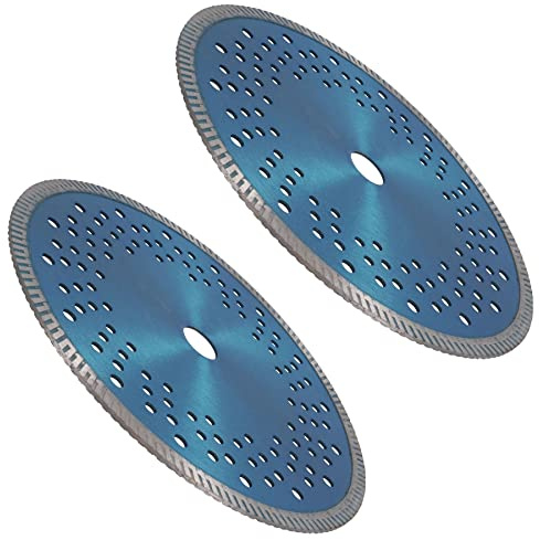 9in / 230mm Dry and Wet Turbo Cutting Disc Porcelain Ceramic Granite Marble 2pk
