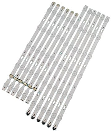 DAYHOM Kit 12pcs LED Falta de retroiluminación Fit for Samsung UE48JU6060 V5DU-480DCA-R1 V5DU-480DCB-R1 BN96-34793A BN96-34794A UE48JU6400K