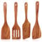 Teak Wooden Spatula for Cooking Utensil Set Non Toxic Wood Kitchen Utensils Cooking Spoon Egg Slotted Turner Spatulas Spurtle Kitchen Tool Accessories Bamboo Fish Pancake Spatula for Nonstick Cookware