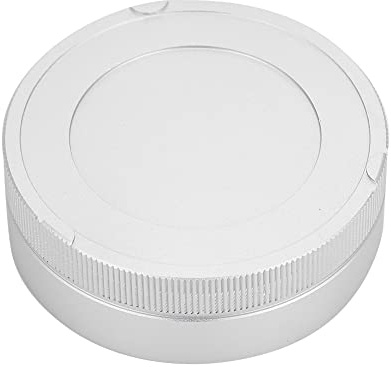 Akozon Kamera-Rückdeckel, Hinterer Objektivdeckel aus Metall, Kamera-Objektivdeckel für Leica M-Mount-Kameraobjektive, Fotozubehör (Silber)