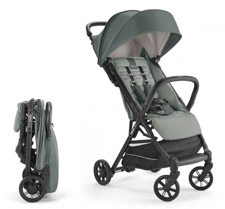 Inglesina Quid Kinderwagen, Elefantengrau, kompakt, Flugzeug-Reise-Kinderwagen für Babys und Kleinkinder, 3 Monate bis 22,7 kg, leicht, einfach zu öffnen, BPA-frei