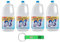 4x Ace Candeggina Classica Casa & Bucato 3Lt + Portachiavi Beni Culinari in Omaggio