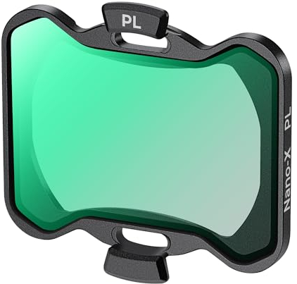 K&F Concept Filtre PL Polarisant Compatible avec Drone DJI Avata 2 et Chiffon HD Léger Imperméable Anti-Rayures Nano-revêtements