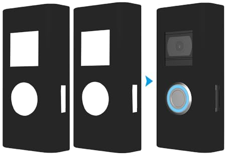 Silikon Skin Satz Kompatibel mit Ring Video Doorbell 2nd Gen/Ring Doorbell Battery Plus-Schutzhülle aus Silikon Schützen Ring Doorbell vor direkter Beeinträchtigung durch Sonnenschein, UV & Wetter