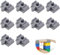 Brücken-Adapter, Holzschienen Adapter Verbinder Passend, Bausteine Gleisverbinder, Schienenverbinder Universell Passend Systemverbinder Kompatibel mit Holzeisenbahn Schienen Gleisverbinder, Grau 10Stk