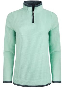 Weird Fish Beye 1/4 Zip Grid Fleece Seaspray Size 8. (Jumper/Sweater/Fleece)