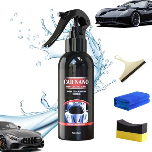 Nurafix Nano Car Spray, Nurafix Scratch Remover, Nurafix Nano Scratch Remover, Antiincrustante, Repelente al Agua y Resistente a los Arañazos, Apto para Todo Tipo de Vehículos (1Pcs, 120ml)