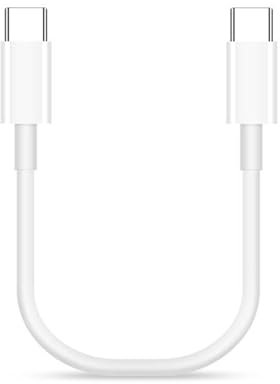 ROYJJ Cable de carga tipo C de 60 W de alta velocidad USB C a tipo C, cable de extensión para teléfono 15, teléfono celular, tablet, cable de datos de 20 cm
