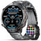 LIGE Smartwatch Uomo con Chiamata Bluetooth/900 mAh, 1,73 AMOLED Rugged Smart Watch con Cardiofrequenzimetro/SpO2/Sonno/110+ Modalità Sport, 5ATM Impermeabile Orologio Militare Uomo per Android iOS