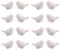 Reinscer Lot de 8 salières et poivrières en céramique personnalisées pour mariage
