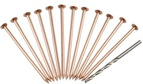 Copper Nails to Kill Tree Stump-15PCS Tree Killer Nails for Stumps and Roots, Effective Root For Killing With 4 Inch Copper Nails, Tree Killer Nail for Horticultural Projects