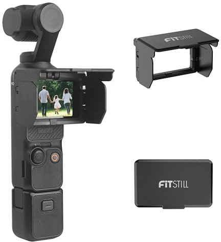 FitStill Screen Mini Blackout Funda para DJI Osmo Pocket 3 Antideslumbrante Antirreflectante, Accesorios Pocket 3 Protector de Pantalla Giratoria Se adapta a tu cuerpo