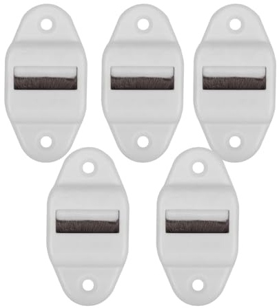 Guide de Courroie pour Volet Roulant 23 mm, Guidage de Sangle de Fenêtre Roulante avec Brosse, Plastique, Blanc (5X 23mm)