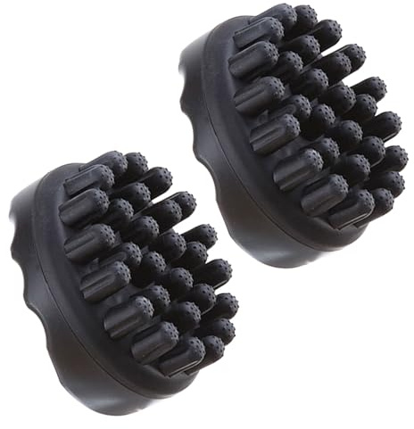 ULTECHNOVO 2 Stück Pack Dreadlock Shampoobürste mit Breiten Zinken Kopfhautmassagebürste für Lockiges und Dickes Haar Robuster Loc Kamm für Dreadlocks und Sanfte Reinigung Unterwegs