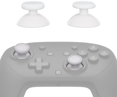 eXtremeRate Joystick 3D de Reemplazo para Nintendo Switch 2 Pro Mando, Switch 2 Pro Palancas Analógicas Izquierda y Derecha con Kit de Herramientas, Opciones Multicolor - Blanco