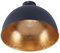 Lindby LED Deckenlampe Metall schwarz, gold matt Ø41 cm Deckenleuchte 1x E27 max. 60W ohne Leuchtmittel Deckenbeleuchtung Wohnzimmer Esszimmer