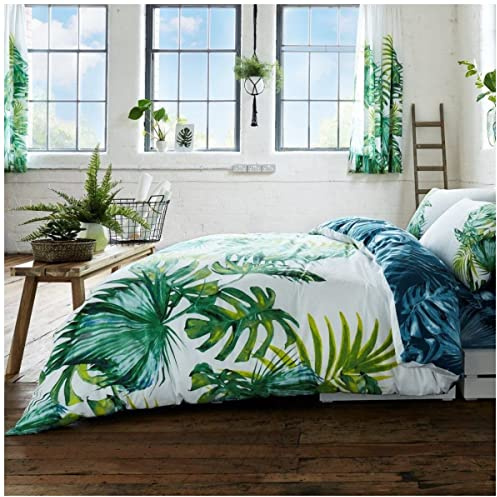 GC GAVENO CAVAILIA Easy Care Blossom Duvet Quilt Cover, Printed Bedding Sets Super King Size, Reversible Comforter Bed Set, Multi