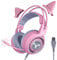 SOMIC G951pink - Cuffie da gioco per PC, PS4, PS5, laptop, cuffie da gioco con microfono con cancellazione del rumore, luce LED, suono surround virtuale 7.1 per ragazze, donne