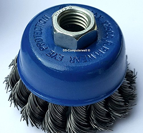 30 spazzole a tazza Ø 65 mm – Spazzola abrasiva – M14 x 2 spazzole metalliche/spazzola a tazza/spazzola a filo.