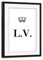 artboxONE Poster mit Rahmen schwarz 30x20 cm King LV von AB1 Edition - gerahmtes Poster