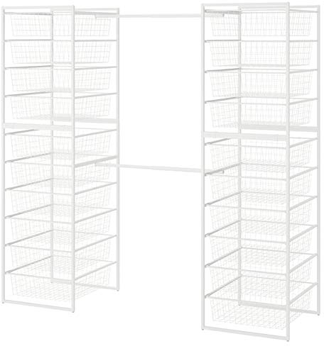 BestOnlineDeals01 Jonaxel Rahmen Drahtkörbe Kleiderstange 142-178x51x173cm für Zuhause & Büro JONAXEL System Aufbewahrungslösungssysteme Aufbewahrung & Organisation. Umweltfreundlich.