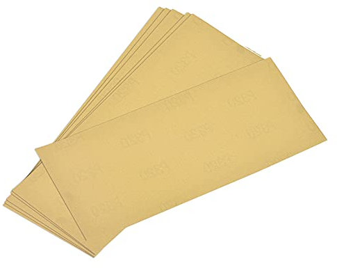 sourcing map 6pcs Sandpaper 320 Grits 9 x 3.6 Aluminum Oxide Sanding Sheets for Wood Furniture Finishing Drywall Metal Polishing