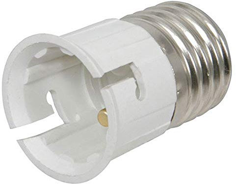 Cambridge Lifestyle E27 to B22 Socket Converter - Socket Adapter - Screw to Bayonet - Multicolour - Plastic - Edison Screw (E27) to Bayonet (B22d)