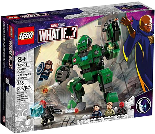 LEGO Super Heroes 76201 Captain Carter The Hydra Stomper Age 8+ Building Blocks 2021 (343pcs) LEGO Super Heroes 76201 Captain Carter The Hydra Stomper Age 8+ Building Blocks 2021 (343pcs)