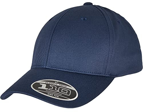 Flexfit Unisex 110 Curved Visor Snapback Baseballkappe, Navy, one Size