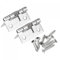 sourcing map Charnières à ressort 1.5 304 Acier Inox Auto Fermeture Charnière pour Cabinet 2pcs
